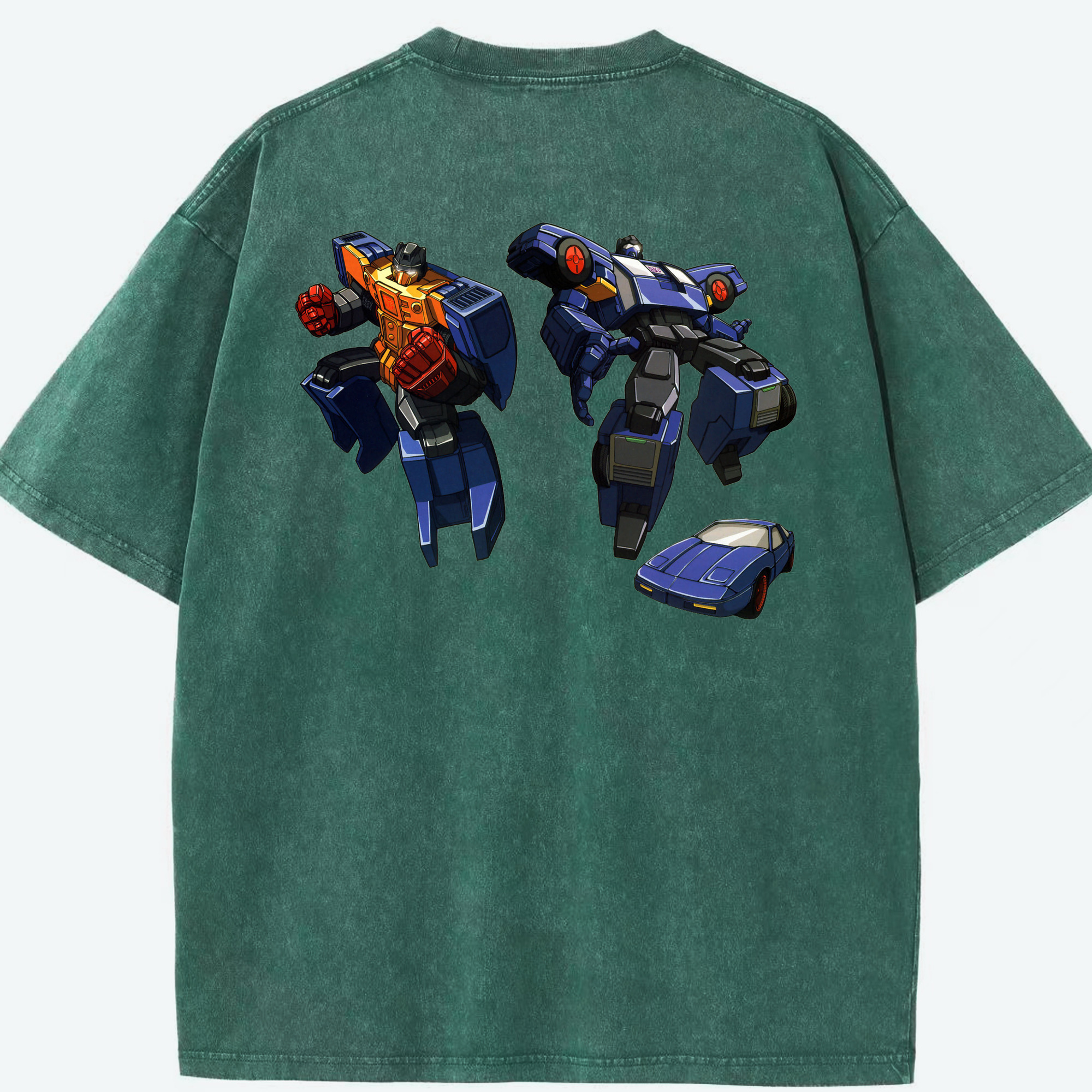 （画像用）  綿100% ヴィンテージ風 半袖Tシャツ（背面プリント）